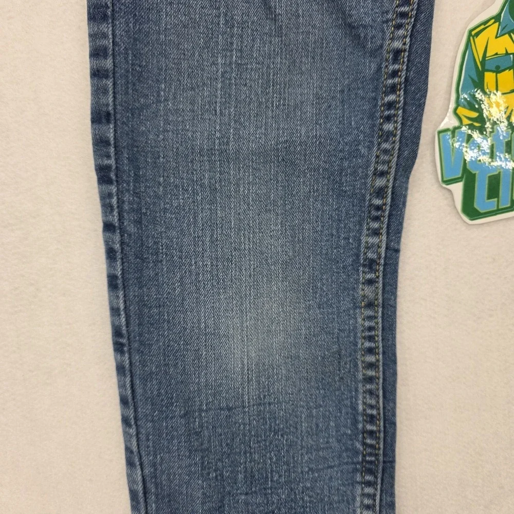 Levis 502 Boys Size 8 Regular Taper Jeans Blue Premium Denim 24x22 Casual